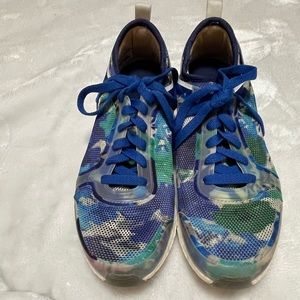 Stella McCartney Adidas Blue Camo Trainers 7 1/2 Designer